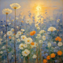 Florals 56, ca 2022 (olja på duk)