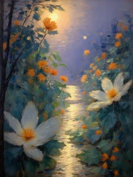 Florals 71, ca 2023 (olja på duk)