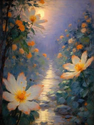 Florals 72, ca 2023 (olja på duk)