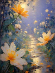 Florals 73, ca 2023 (olja på duk)