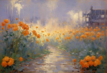Florals 95, ca 2024 (olja på duk)