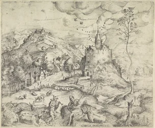Landskap med Merkurius som stjäl Apollos flock