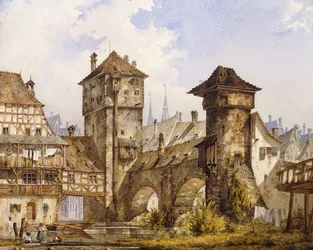 Utsikt över Nurnberg, 1856