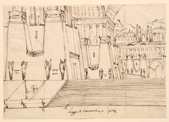 Scenografi för Semiramide av Gioachino Rossini
