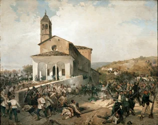 Slaget vid San Fermo (olja på duk)