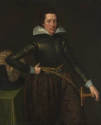 Porträtt av en man, ca 1610 (olja på duk)