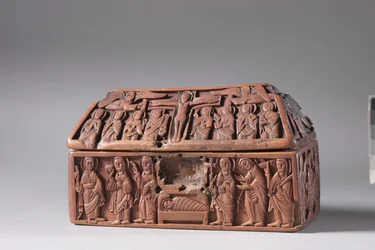 Träkista: Scener från Kristi liv, c.1050