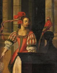 Fyrfaldig dubbelsidig skärm, c.1700