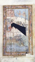 The Miracle of the Gadarene på samma sätt som en tecknad serie, c.1000 AD