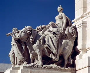 Jordbruk, från monumentet till Cortes i Cadiz