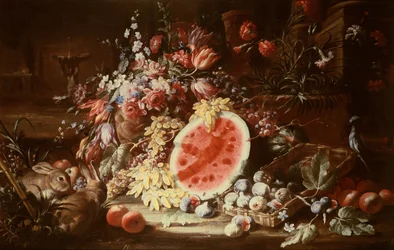 Stilleben av frukt