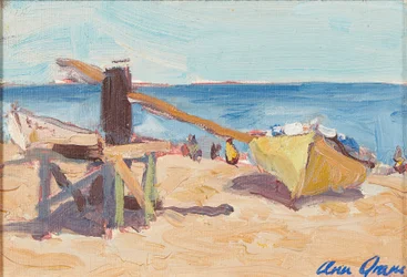 The Beach, La Linea (olja på duk)