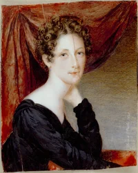 Rosalba Peale, 1820 (toalett är elfenben)
