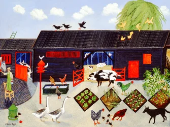 Bönplockning, 2004 (akryl)