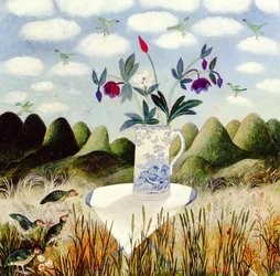 Fåglar i deras himmel, 2002 (akryl)