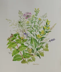 Blommor stilleben 4, 2021 (målning)