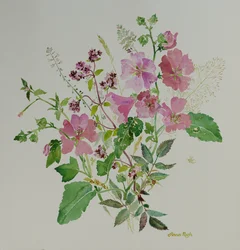 Stilleben blommor 3 , 2021 (målning)