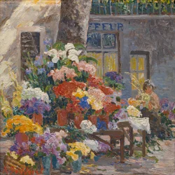 Blomstermarknad i Menton (Côte d