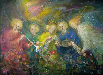 The Light of Heavenly Worlds, 2019 (olja på belgiskt linne)