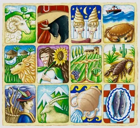 Zodiaken, 2016 (gouache)