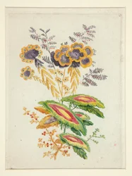 Fantastiska blommor, från New Suite of Notebooks of Ideal Flowers för användning av designers och målare