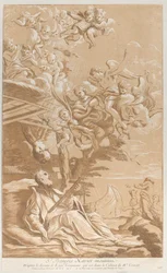 Saint Francis Xaviers död, ca. 1729.