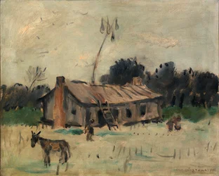 Stuga i Alabama, ca. 1915-1925.