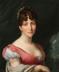 Porträtt av Hortense de Beauharnais, drottning av Holland Porträtt av Hortense de Beauharnais (1783-1837), drottning av Holland, hustru till kung Louis Napoleon