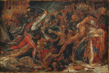 Skiss till "Revolten i Kairo", ca 1809 (olja på papper, monterad på papper och duk)