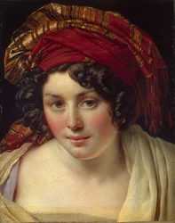 Chef för en kvinna i en turban, ca 1820