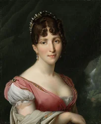 Porträtt av Hortense de Beauharnais, drottning av Holland, 1805-9 (olja på duk)
