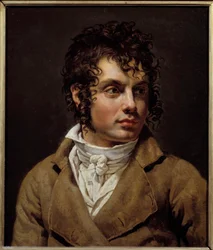 Porträtt av man målning av Anne Louis Girodet de Roucy-Trioson (Anne-Louis Girodet de Roucy Trioson