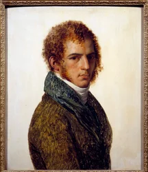 Porträtt av målaren Benjamin Rolland Målning av Anne Louis Girodet de Roucy-Trioson (Anne-Louis Girodet de Roucy Trioson