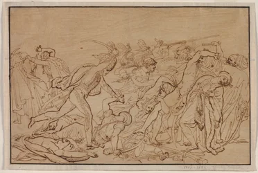 Studie för The Revolt of Cairo, 1810.