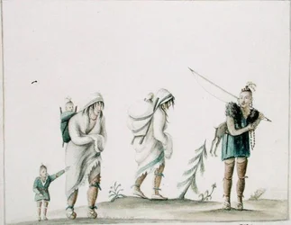 Indian Family, ca 1807 (akvarell på papper)