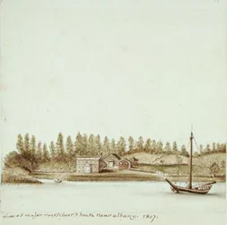 Major van Rensselaers hus nära Albany, New York