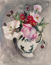 Blommor, ca 1955 (akvarell på papper)