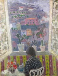 Fönster i Menton (olja på duk)