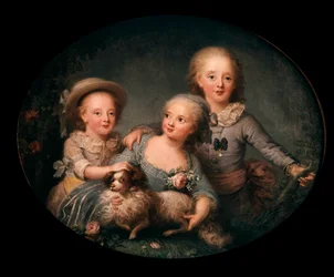 Porträtt av Karl X:s barn: Charles Ferdinand d
