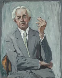 Porträtt av Charles Reiffel, ca 1938 (olja på duk)