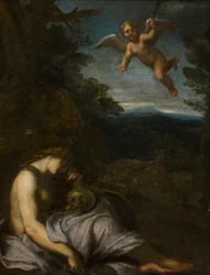 Den ångerfulla Magdalen, ca 1580-1609 (olja på duk)