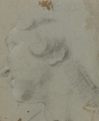 Carracci - S:ta Katarinas huvud, RCIN 902115