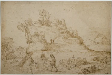 Landskap och figurer