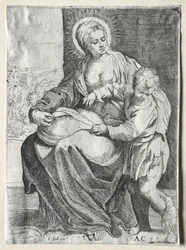 Madonna med den vita korpen, 1500-tal.
