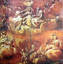 Studie för Jungfruns kröning - Annibale Carracci