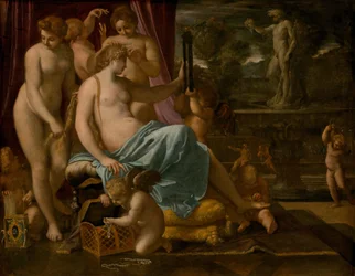 Venus prydd av nåderna, 15901595.