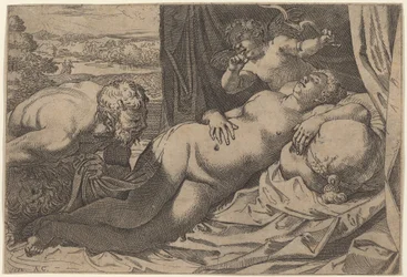 Venus och en Satyr