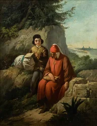 Dante i exil, 1854.