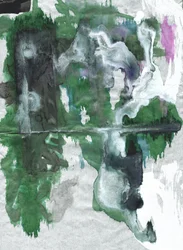 Grön abstrakt reflektion