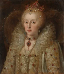 Porträtt av Elizabeth I, drottning av England, 1550-99